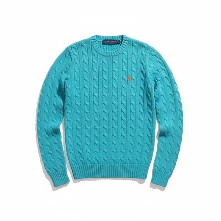 Pull ​‌Ralph Lauren‍ Torsadé ​‌Turquoise col rond - S #39